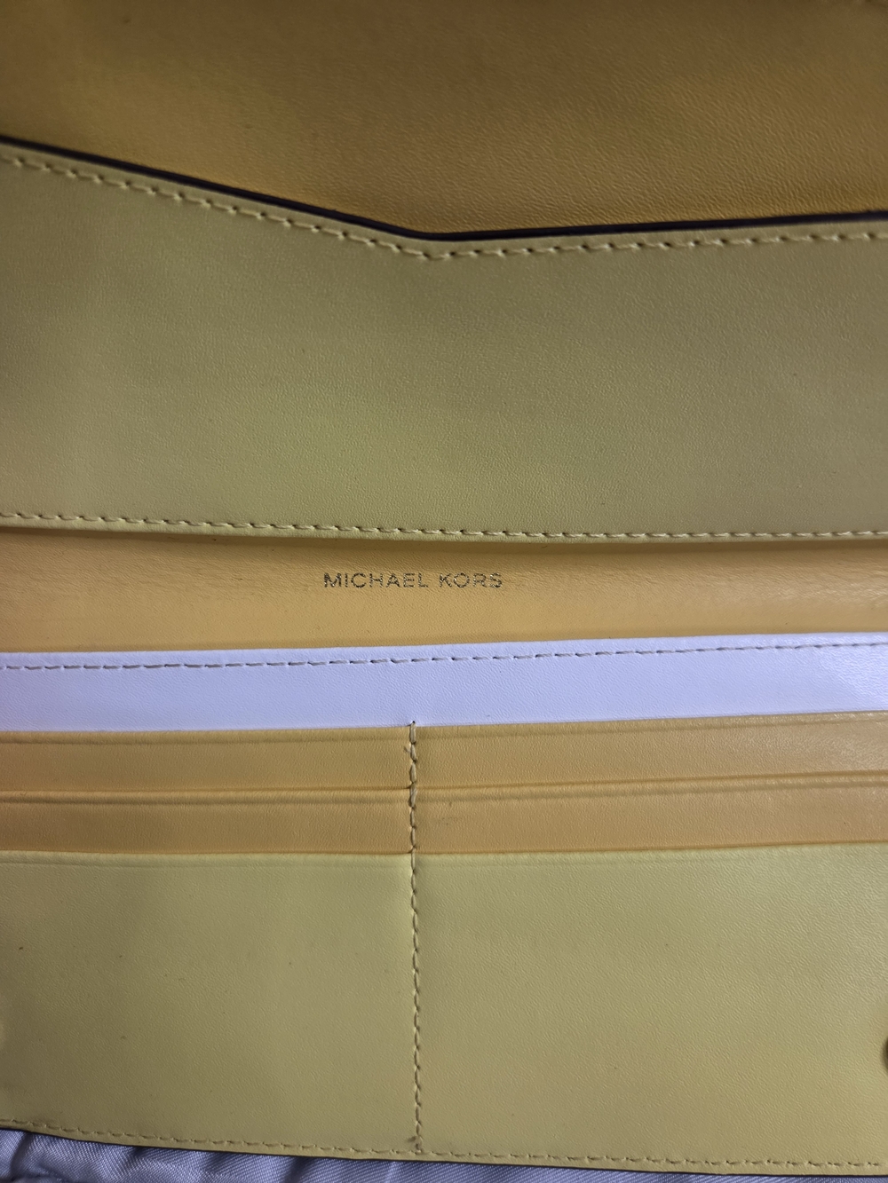 Michael Kors Adele Tri-Color Leather Slim Wallet - Picture 11 of 15
